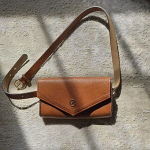 Michael Kors Tan Leather Crossbody Bag